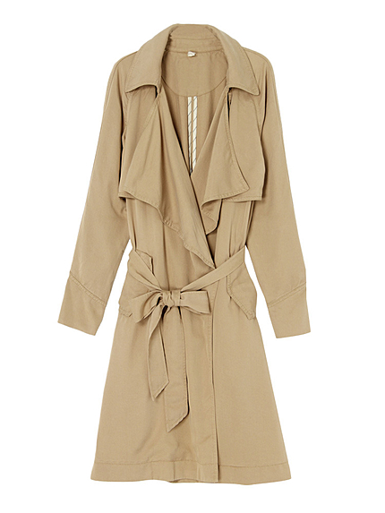 テンセルラップトレンチコート