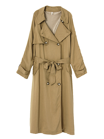 テンセルロングトレンチコート