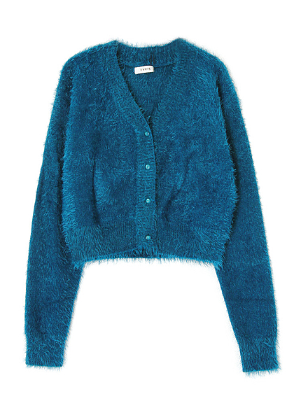 2WAYシャギーニットカーデ