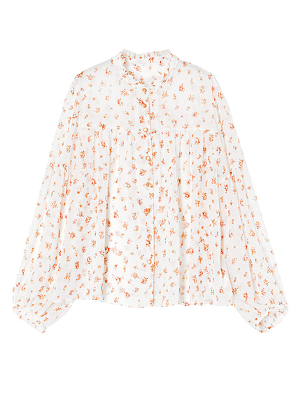 【DUO】 Jolie Flower フリルスタンドブラウス