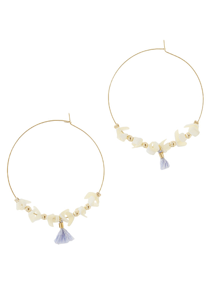 【goods】ストーンモチーフリングピアス