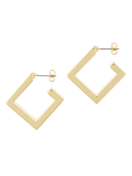 【LIFE】ワントーンスクエアピアス