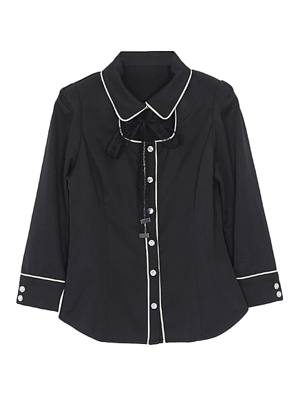 パイピングシャツ