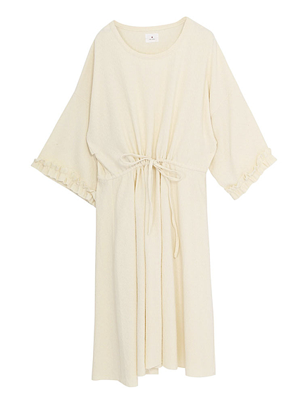 ダブルガーゼフリルワンピース