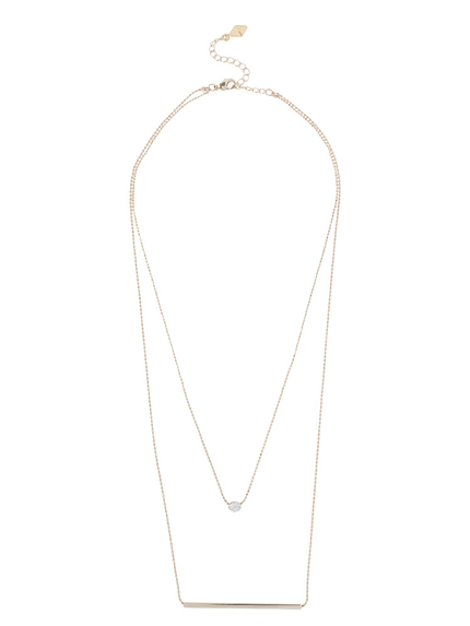 ストーンアンドスティックネックレス