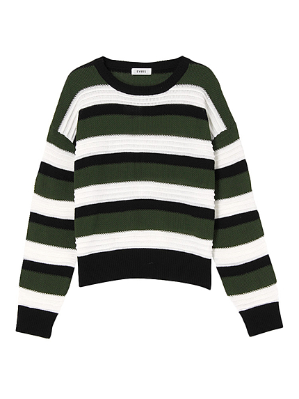 ボーダーニットTOPS