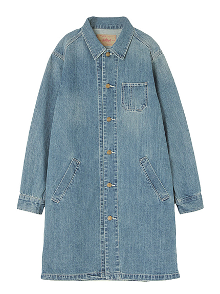 デニムロングコート