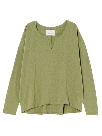 ネックカットスラブロンTee