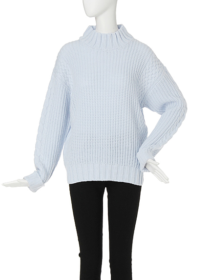 【CASUAL】ルーズニットタートルプルオーバー 16SS