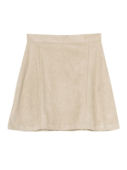 フェイクスエードボックススカート
