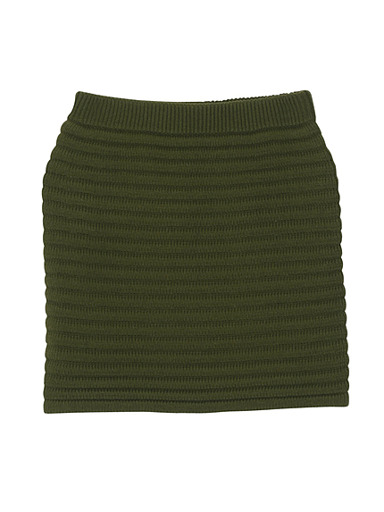 タックニットミニスカート