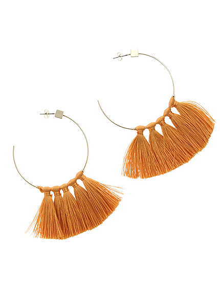 【LIFE】フーププリンジピアス