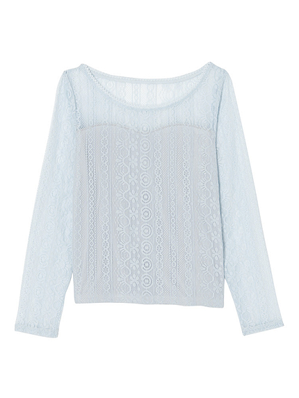 【sc】長袖レーストップス