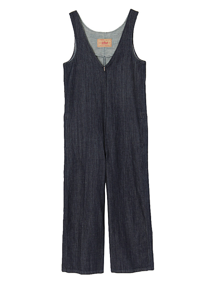 ワイドデニムオールインワン