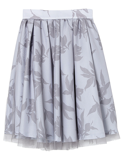 【se】パステルモノトーンフレアスカート