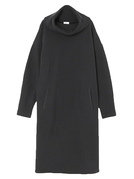 ボリュームスリーブスウェットワンピース