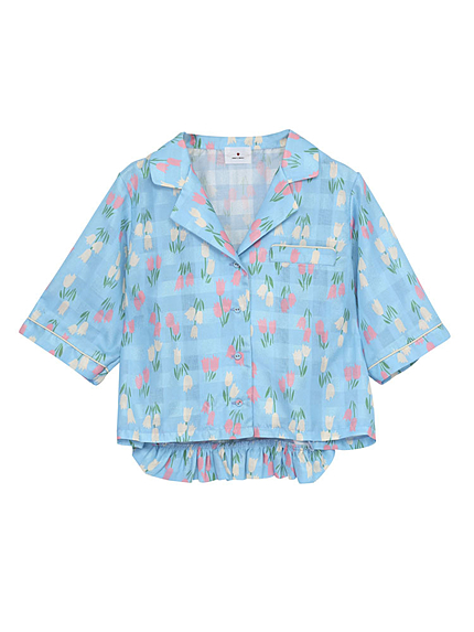 チューリップオープンカラーシャツ