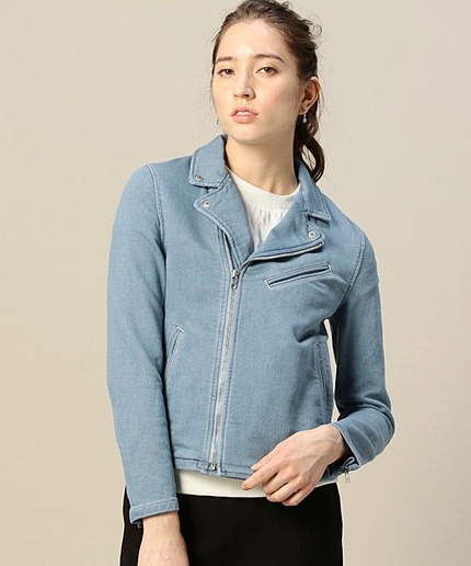 BY NO ONE ELSE デニムライダースジャケットо