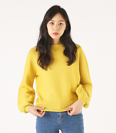 VOLUME SLEEVE KNIT TOPS