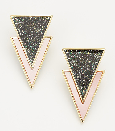 GLITTER traiangle pierce