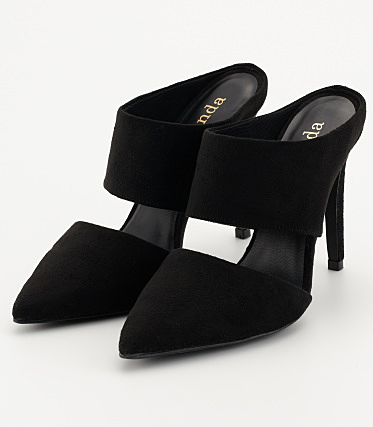 Fスエードポインテッドサンダル