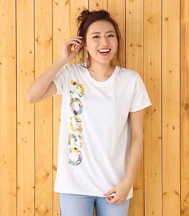 パターン ロゴ ビッグ Tシャツ