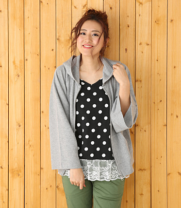 DOT レース キャミソール