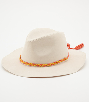 フェイク スエード ハット