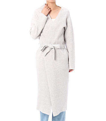 鹿の子×天竺ダブルフェイスコーディガン