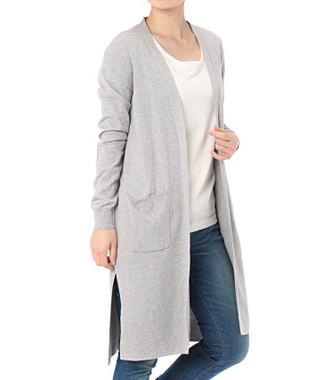 シルク入ロングカーデ