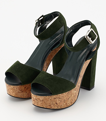 CORK HEEL SANDAL