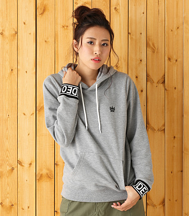 スリーブ ロゴ スウェット パーカー