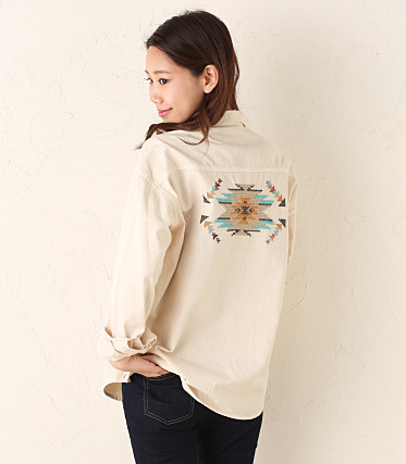 オルテガ刺繍デニムSH