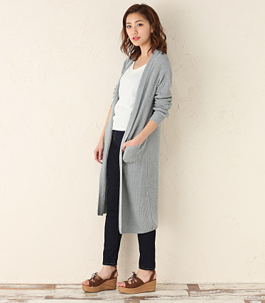 ショールカラーロングガウンC／D