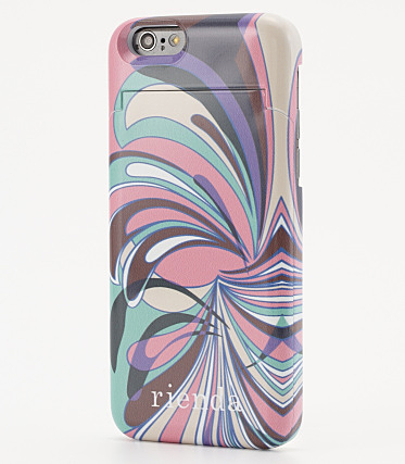 Re ピーコック柄IP6ケース ミラー付(iPhone6／6S対応)