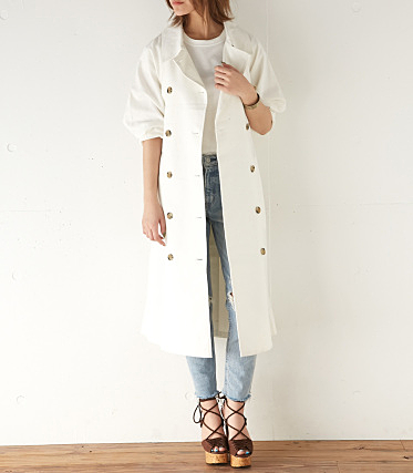 LINEN ドルマン TRENCH COAT