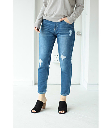 ボーイフレンドドビーデニムパンツ