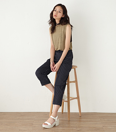 PINSTRIPE CROPPED PTF