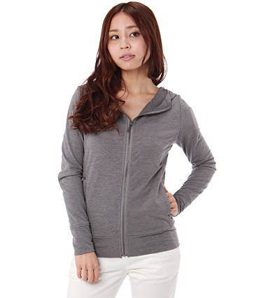 モダール裏毛キルティングパーカー