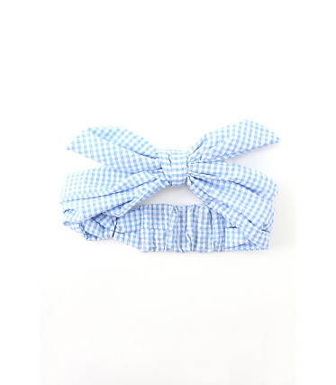 ギンガムチェックナットターバン