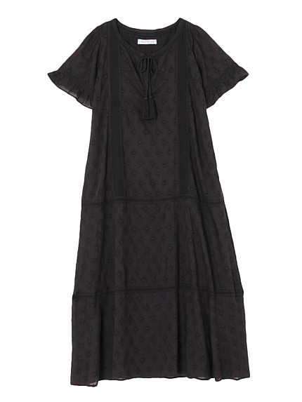 IndiaコットンレースロングOP