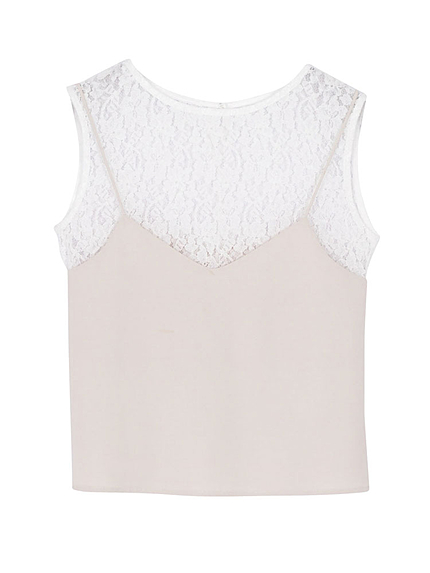 レースインナー付キャミBL