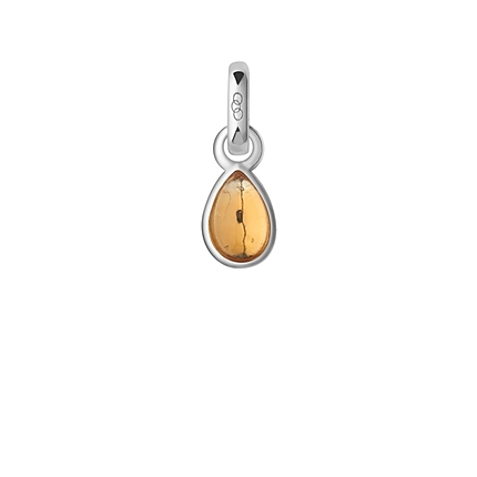 Citrine & Sterling Silver November Mini Birthstone Charm