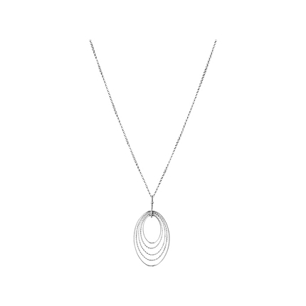 Aurora Sterling Silver Loop Necklace