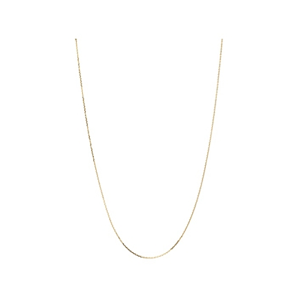 Essentials 18ct Yellow Gold 1mm Cable Chain 50cm