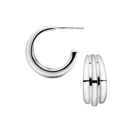 Hope Sterling Silver Hoop Earrings