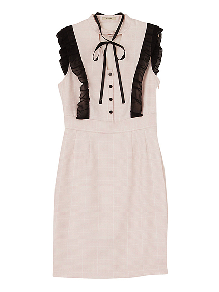 バイカラーラッフルOP