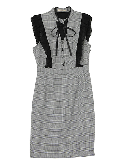 バイカラーラッフルOP