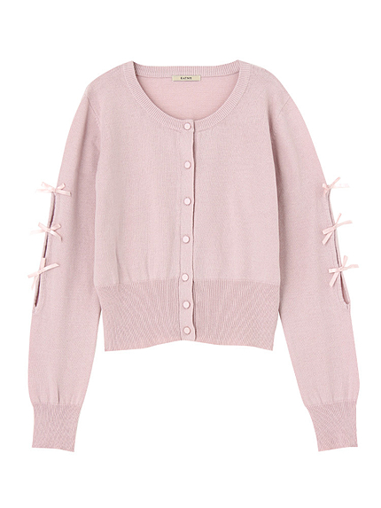 オープンスリーブカーデ