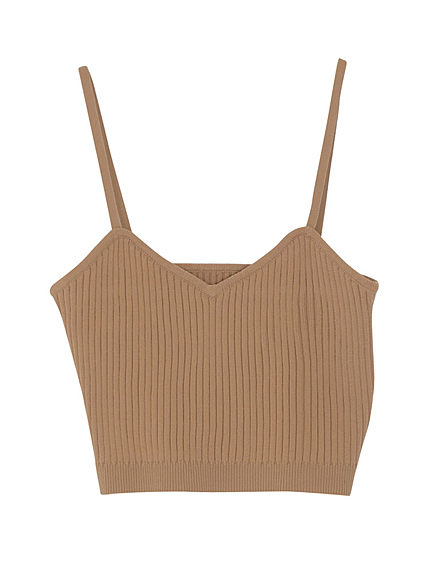 リブニットビスチェ